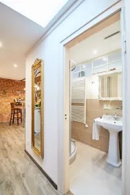 Appartamento con terrazza, barbecue e giardino | Vista sul giardino - Bagno