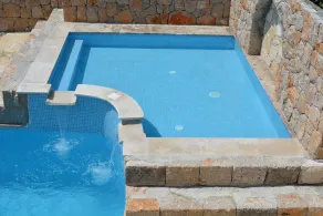 Villa Marchelina Grubine - Bella villa in pietra con 2 piscine - Piscina