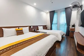 Golden Crown Hotel Long Bien - Ausblick vom Zimmer