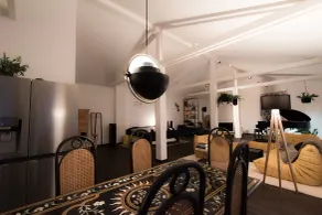 Weimar Central Artist Loft - Restauration dans la chambre