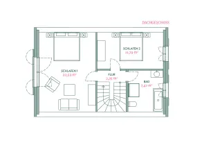 Reetland am Meer - Chambre