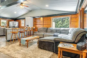 Lake Escape w/ Hot Tub & Docks in Hope! - Interior