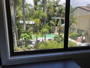 Araluen Motor Lodge - Ausblick vom Zimmer