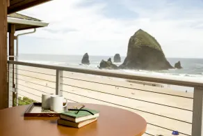 Hallmark Resort in Cannon Beach - Ausblick vom Zimmer