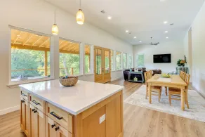 Modern, Riverfront Family House w/ Balcony & Grill - Interior