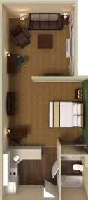 Extended Stay America Suites Raleigh Midtown - Værelse