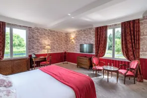 Hôtel Manoir de La Poterie Cricqueboeuf - Vue de la chambre