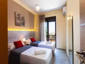 Villa Nefeli - piscine privée, vue mer, village de Loutra, Crète nord-ouest - Chambre