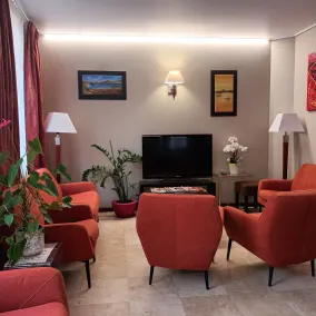 Hotel Capitole - Siddeområde i lobbyen
