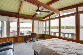 Riverfront Elkhart Rental: Deck & Ping Pong Table! - Room