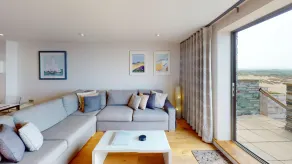 2 Ocean Point - 2 værelses lejlighed, 4 sovepladser - Opholdsområde