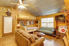 Cozy Riverfront Cabin ~ 2 Mi to Main Street Hardy - Interior