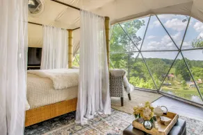 Creekside Glamping Dome in Rogersville w/ Patio - Interior