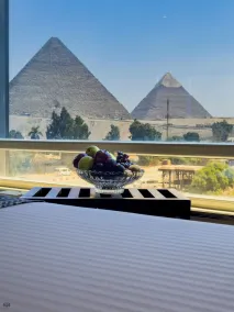 Turquoise Pyramids & Grand Egyptian museum view Hotel - View from room