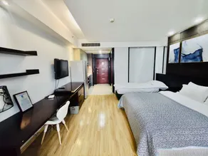 Kaibin Apartment Hotel (Nanjing Shengtian Mansion) - Ausblick vom Zimmer