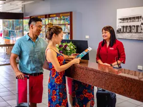 Hides Hotel - Check-in/check-out kiosk