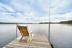 Private Peninsula! Modern-rustic Fall Lake Cabin - Innenbereich