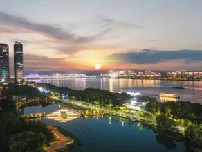 Crystal Orange Hotel (Hangzhou Binjiang Star Avenue) - Ausblick vom Zimmer