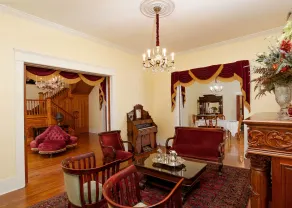 Oaklea Mansion Bed and Breakfast - Sitzecke in der Lobby