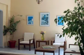 Hotel Paros - Sitteområde i lobbyen
