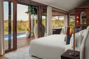 JW Marriott Mount Kenya Rhino Reserve Safari Camp - Ausblick vom Zimmer