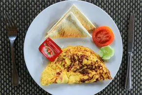 Koji Garden Huts - Breakfast meal