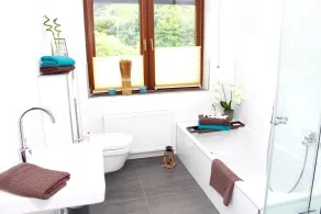 Ferienhaus Lirum Larum Löffelstiel - Baño