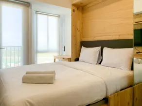 Minimalist Studio Room At Tokyo Riverside Pik 2 Apartment - Chambre