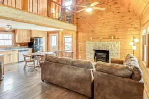 8 Mi to IU: Cabin w/ Reading Nook, Fire Pit & Yard - Interior