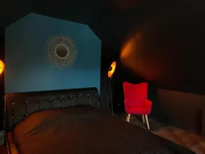 LoveRoom avec SPA privatif Plélo - Chambre