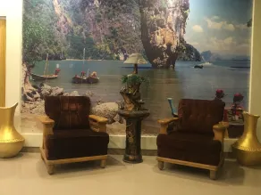 Hotel Mangalam Palace - Lucknow Airport - Coin salon dans le hall