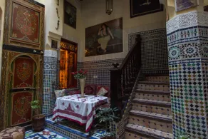 Riad La Source Bleue - Sittområde i lobbyn
