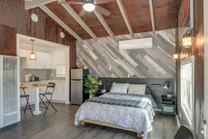 Private Deck & Views: Frazier Mountain Cabin - Interior