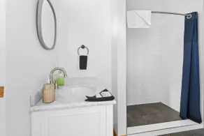Endion Station Inn  | Hotel Next to Lake Superior  - Salle de bain