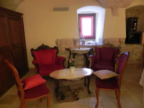 Masseria Casale Dei Fornici - Sittområde i lobbyn