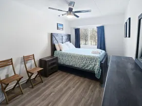Appartement en copropriété avec piscine privée, jacuzzi et barbecue | Vue montagne - Chambre