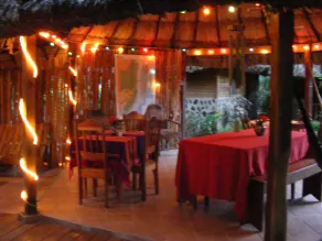 Cohune Palms River Cabanas - Restaurant