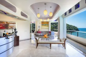 Luxusvilla am Strand mit herrlichem Blick auf das Meer, den Strand und den Wald - Lobby