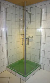 Ferien bei Freunden im Holzhaus - Bad