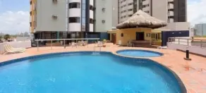 Flat Number One Ponta DAREIA l Conforto, Estrutura l Ferreira Hospedagens - Pool