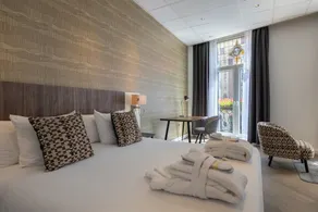 Hotel Amsterdam De Roode Leeuw - Vue de la chambre