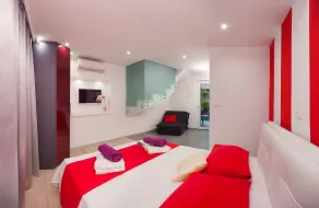Villa Martinis, Rogoznica, private heated pool - Room