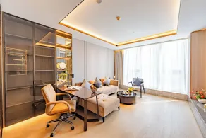 J Residence (Xiancun Metro Station, Zhujiang New Town, Guangzhou) - Utsikt från rummet