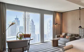 Waldorf Astoria Dubai International Financial Centre - Vue de la chambre