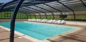 Mobilheim mit Sauna und Grill | Haustiere sind willkommen - Pool