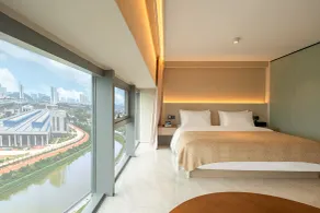 Haisiyue Island Hotel Apartment (Guangzhou Financial City Sanxi Subway Station Store) - Habitación
