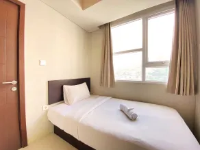 Fancy 2BR at Skyland City Jatinangor Apartment By Travelio - Room