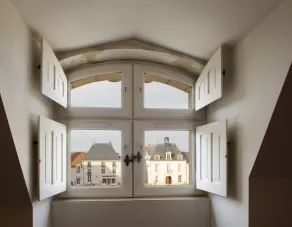 Logis Hôtel Restaurant Le Puits Doré - Udsigt fra værelset