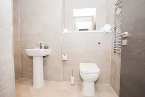 Luxury City Condo-Terrace - Gym - Parking - Central Manchester - Badeværelse