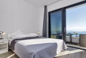 Villa Maslina med opvarmet pool og fantastisk havudsigt - Udsigt fra værelset